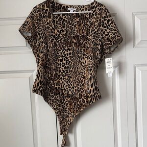 Bar III Leopard Print Bodysuit